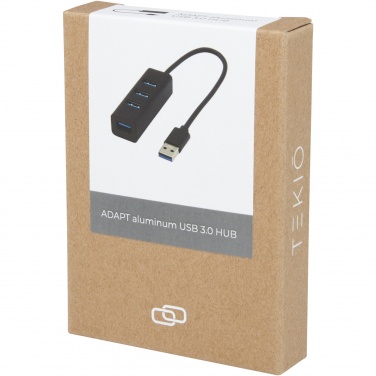 Logotrade liikelahja mainoslahja kuva: ADAPT alumiininen USB 3.0-keskitin